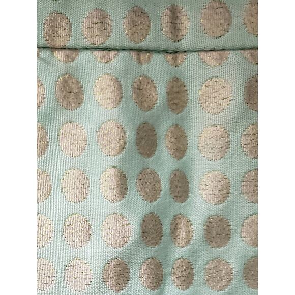 J Crew Green Gold Dazzling Dots Silk Blend Pencil Skirt Size 10 - Picture 8 of 9